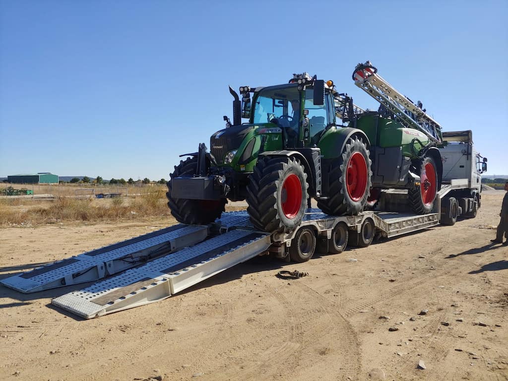 transporte de tractores